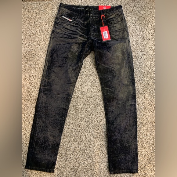 Diesel 2019-D-Strukt 32 black/grey iridescent slim fit jeans